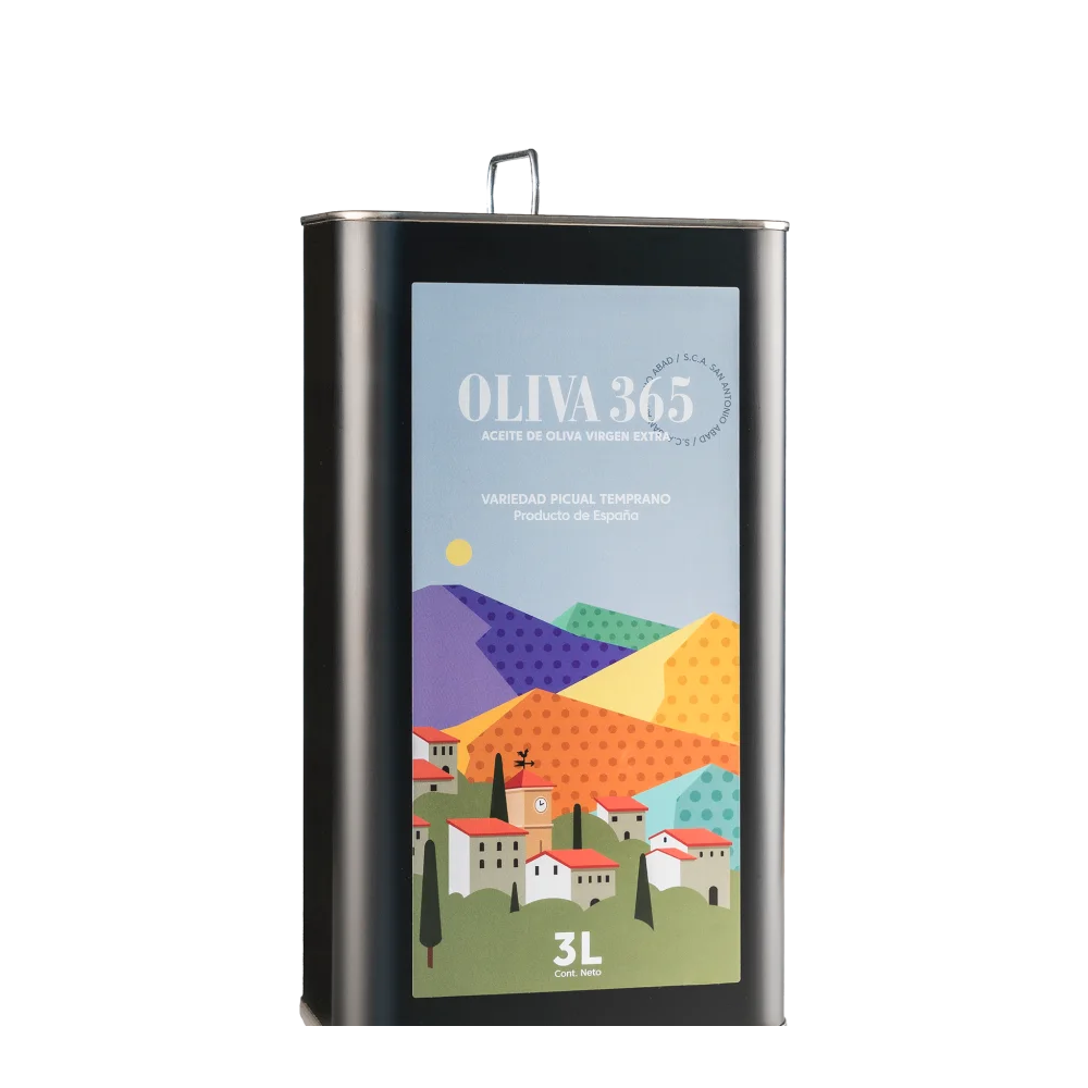 AOVE temprano en lata de 3 litros Oliva365