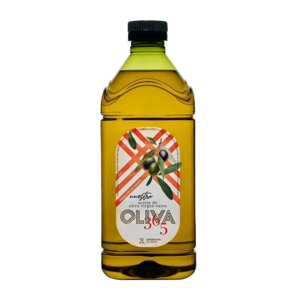 6 garrafas de AOVE sin filtrar de 2 litros Oliva365